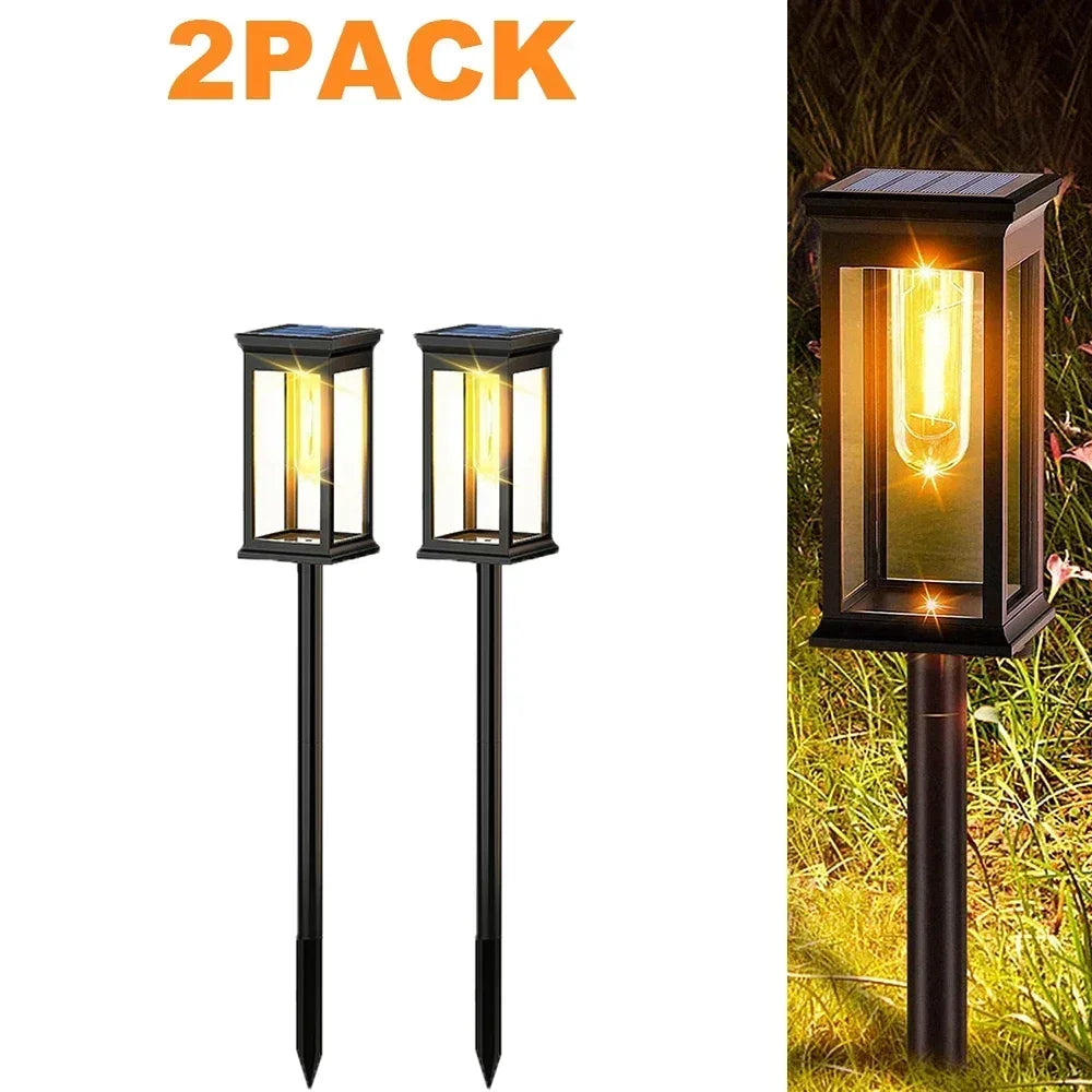 Solar Pathway Lights (2/4/6/8 Pack) – IP65 Waterproof LED Garden Lights for Walkways, Yard & Landscape