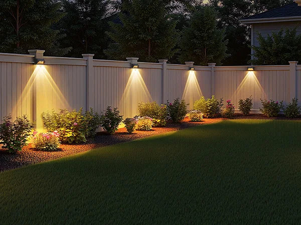 Solar Fence & Step Lights (4/8/12 Pack) – Waterproof LED Outdoor Wall Lighting (Warm or Cool White)