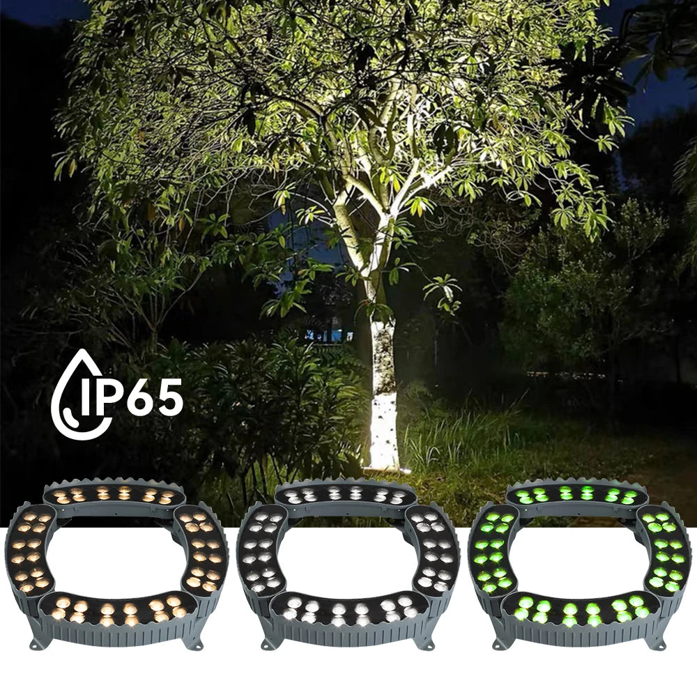 Tree Mounted LED Uplights – Outdoor Waterproof Landscape Lighting (Warm White / RGB)