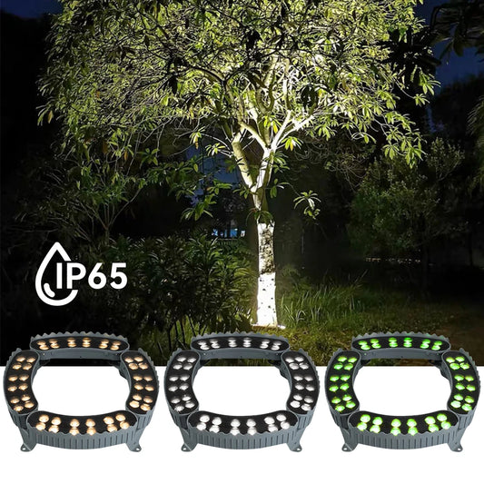 Tree Mounted LED Uplights – Outdoor Waterproof Landscape Lighting (Warm White / RGB)