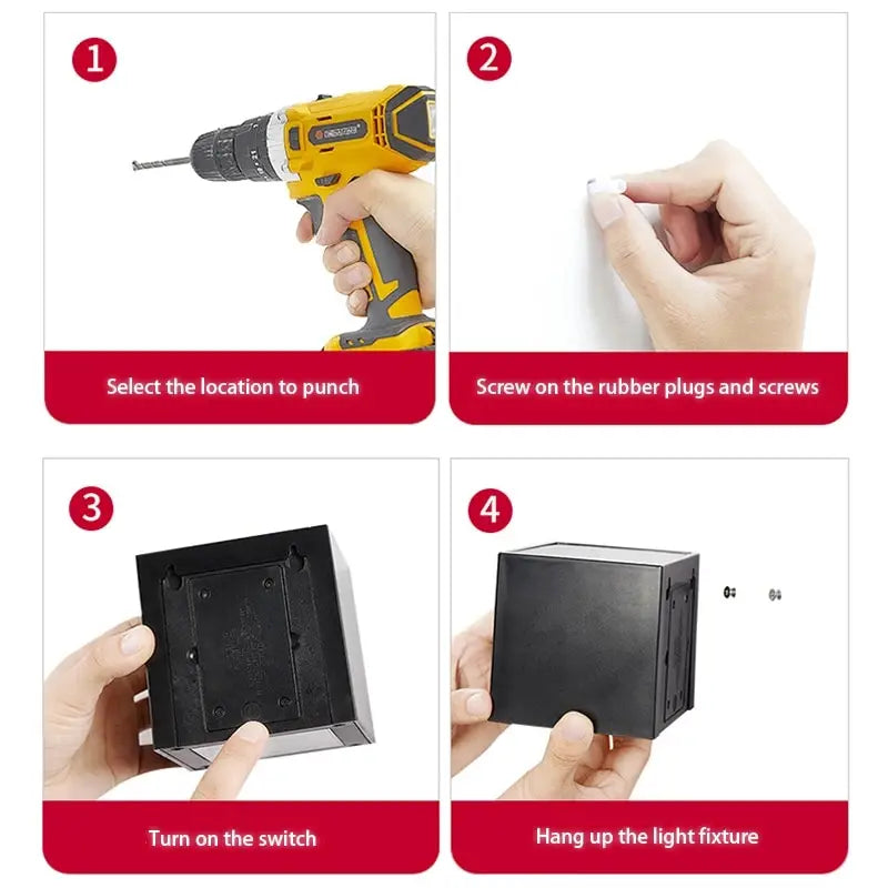 Solar Wall Light – IP65 Waterproof LED Outdoor Cube Lamp (Warm White or RGB, Dusk to Dawn)