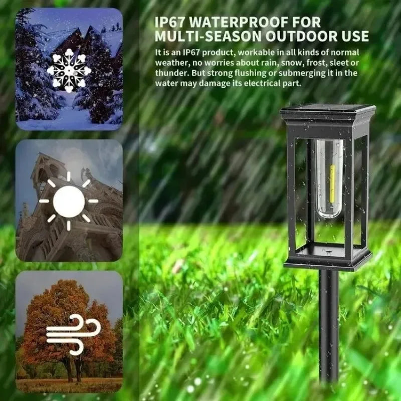 Solar Pathway Lights (2/4/6/8 Pack) – IP65 Waterproof LED Garden Lights for Walkways, Yard & Landscape