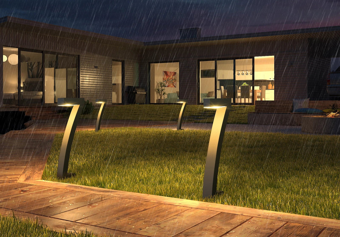 Solar Pathway Lights (6 Pack) – Waterproof LED Walkway & Garden Lights (Dusk to Dawn)