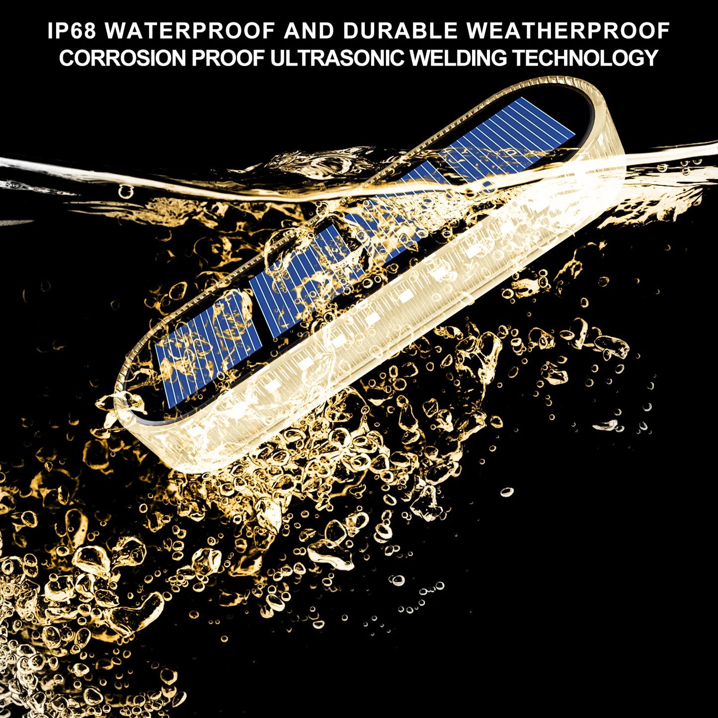 Solar Step Lights (2/4/6 Pack) – IP68 Waterproof LED Light Bars for Stairs, Driveways & Walkways (Warm White)