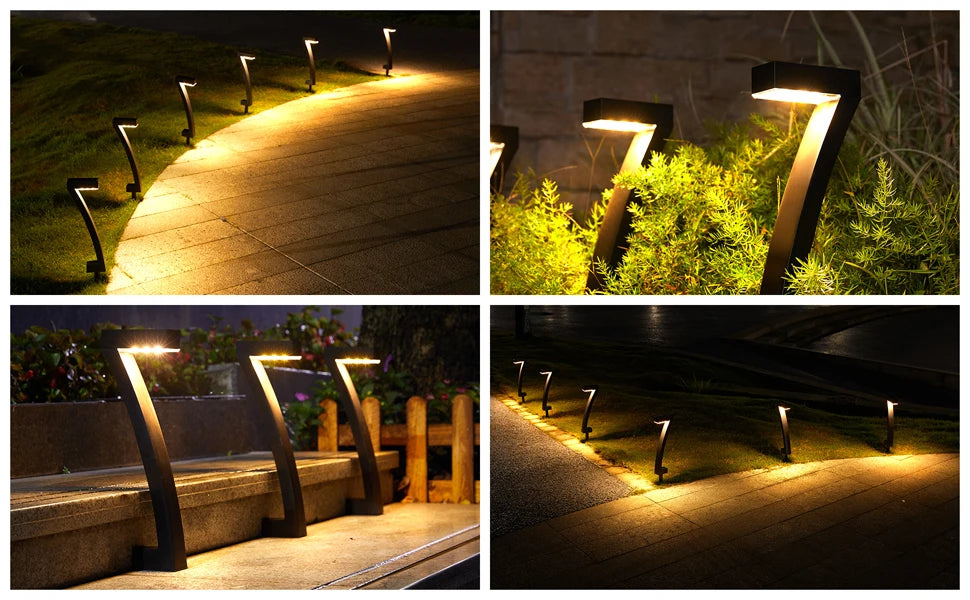 Solar Pathway Lights (6 Pack) – Waterproof LED Walkway & Garden Lights (Dusk to Dawn)