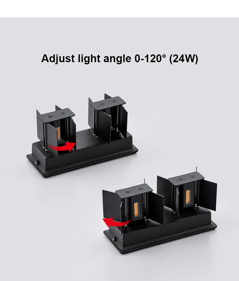 Aluminum LED Wall Lamp – Outdoor & Indoor Waterproof IP65 Modern Wall Light (6W / 12W / 24W, Warm & White)