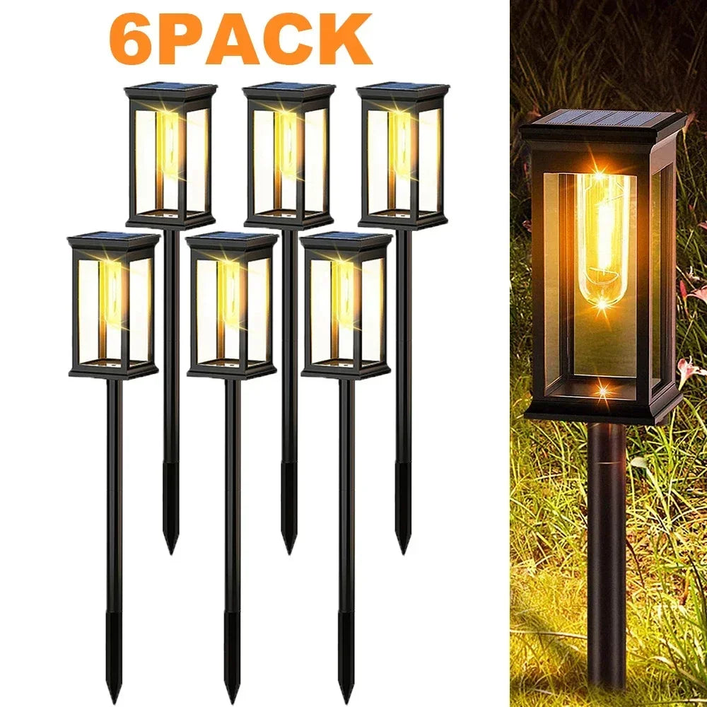Solar Pathway Lights (2/4/6/8 Pack) – IP65 Waterproof LED Garden Lights for Walkways, Yard & Landscape